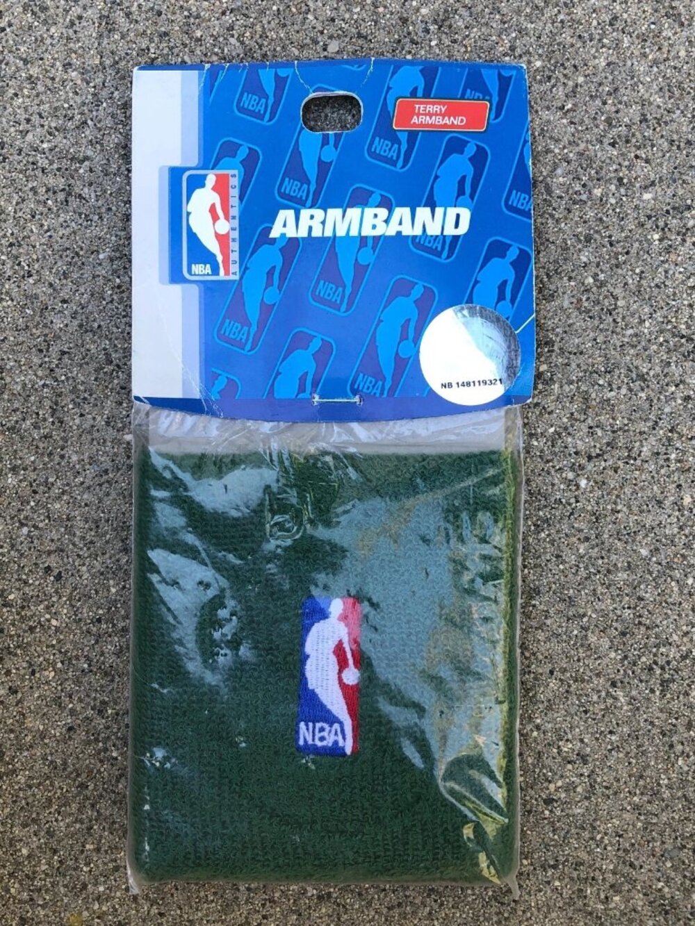 Vintage 2006 NBA Sweatband Wristband Arm Green Terry Cloth Green Brand New